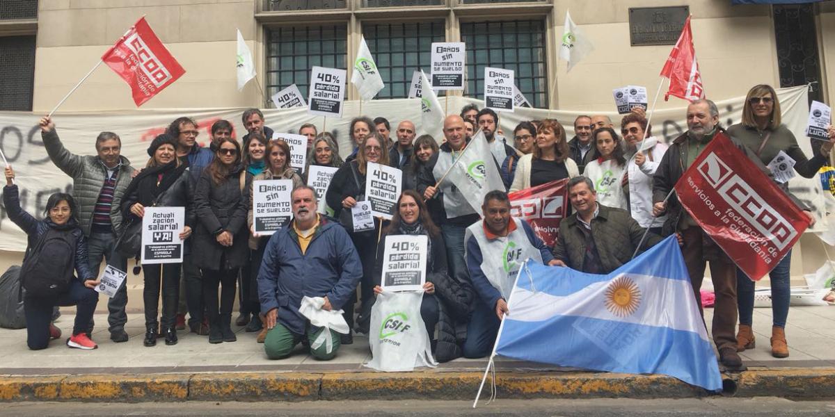 Reinicio de la huelga indefinida en Argentina, 27/9/2017