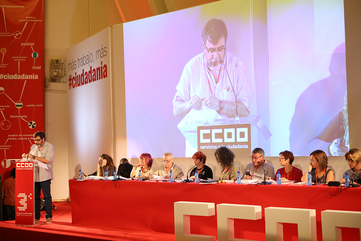 Intervencin de Ral Olmos en el 3 Congreso de FSC-CCOO, segundo da, 6 de junio