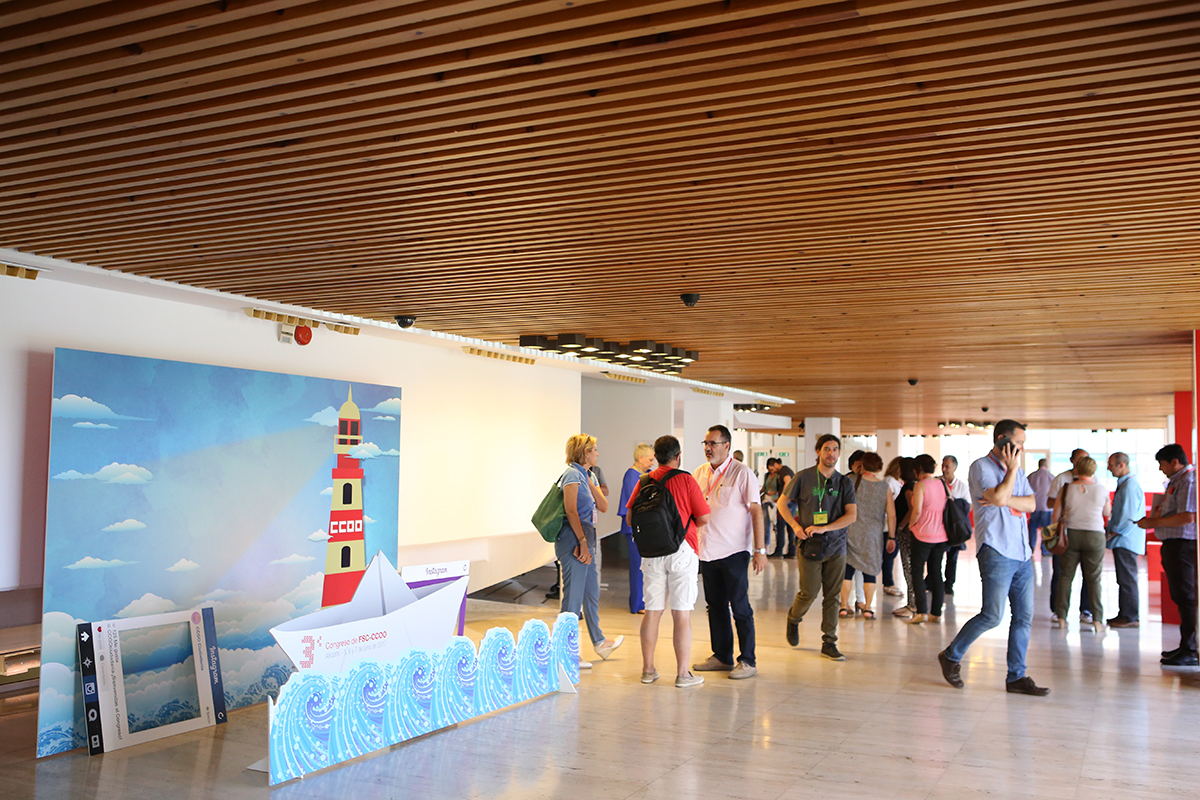 Hall del Colegio Oficial de Mdicos de Alicante, 3 Congreso de FSC-CCOO