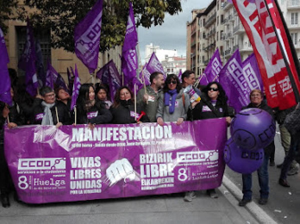 Huelga general del 8 de marzo de 2018, FSC-CCOO Navarra