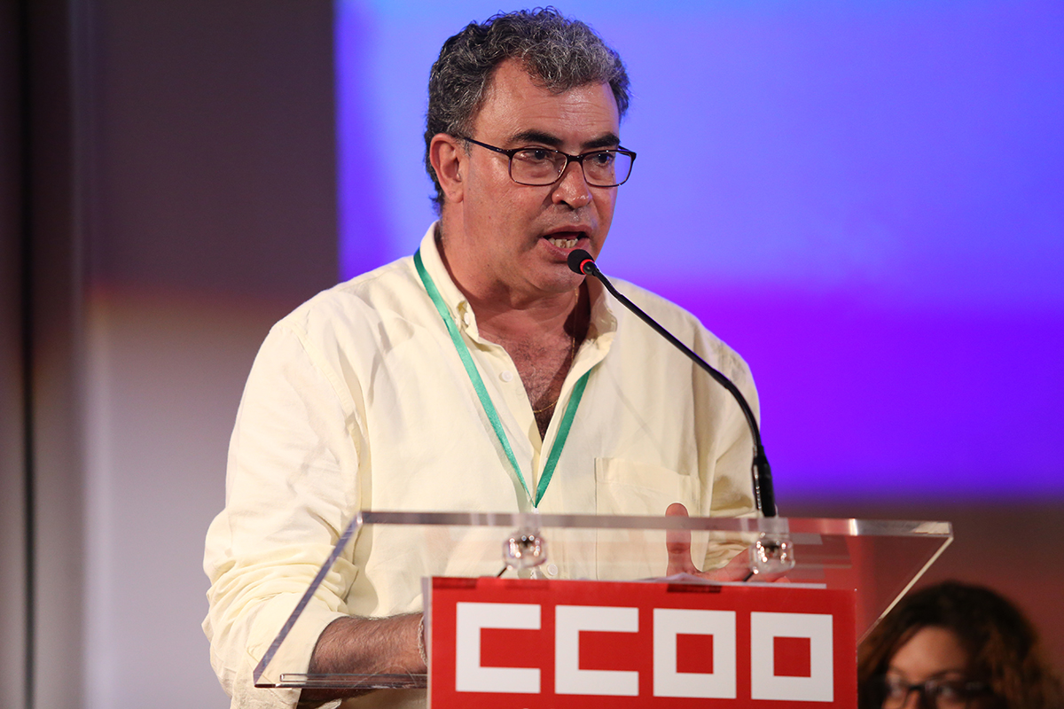 Jos Correia de Stal-CGTP en el 3 Congreso de FSC-CCOO