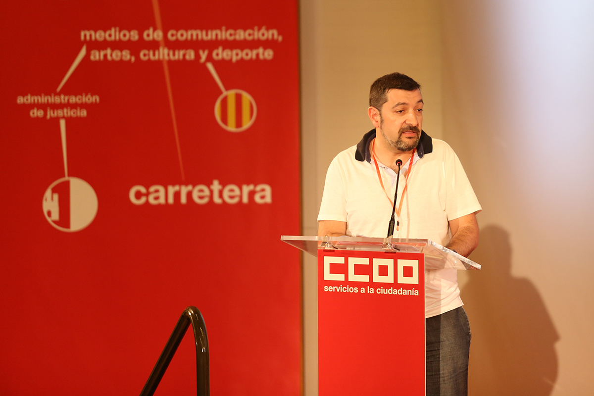 Juan del Campo, 3 congreso de FSC-CCOO, segundo da, 6 de junio