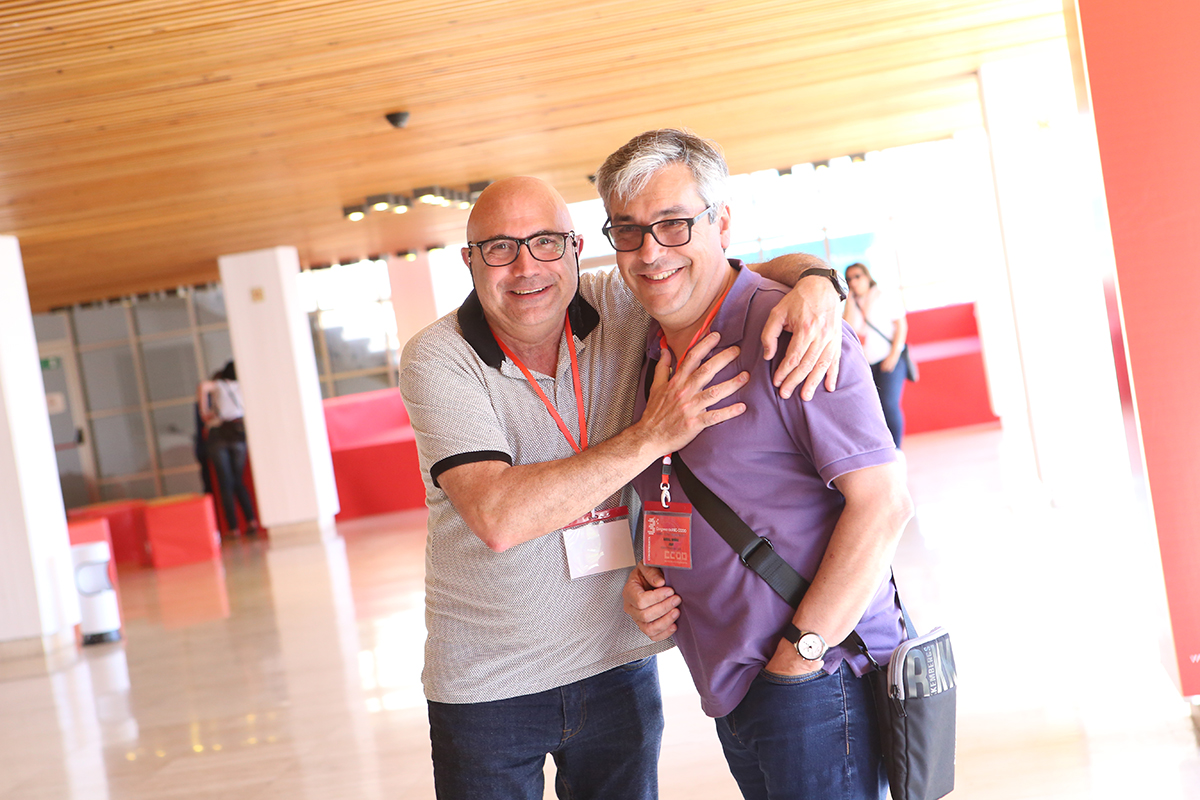 Jaume Marti y Joan Gasull, 3 Congreso de FSC-CCOO, segundo da, 6 de junio
