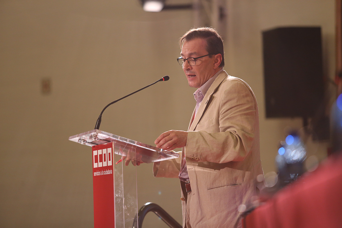 Intervencin de Javier Jimnez en el 3 Congreso de FSC-CCOO, segundo da, 6 de junio
