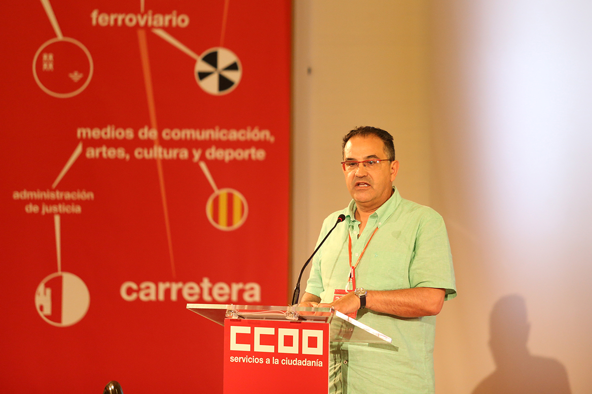 Julio Conesa, 3 congreso de FSC-CCOO, segundo da, 6 de junio