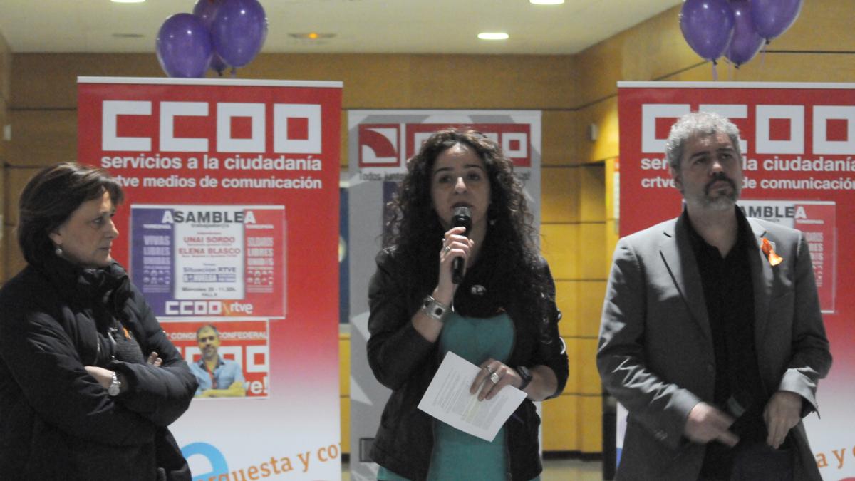 Elena Blasco interviene en la asamblea de RTVE