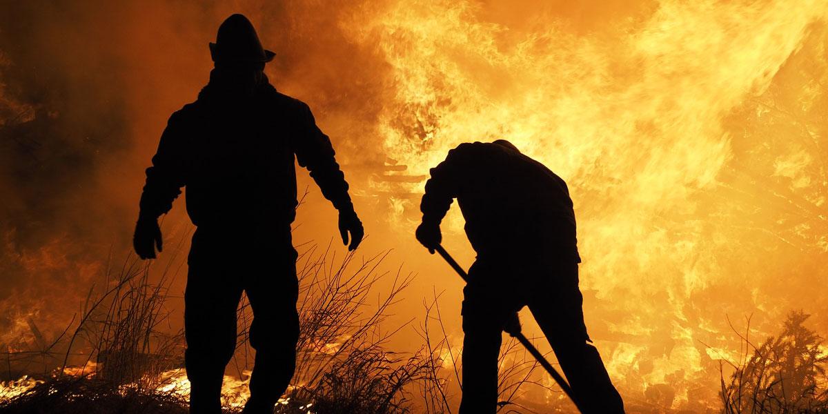 Trabajos en la extinción de incendios