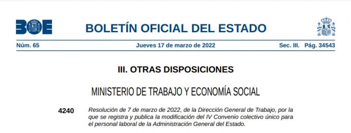BOE, 17 de marzo de 2022.