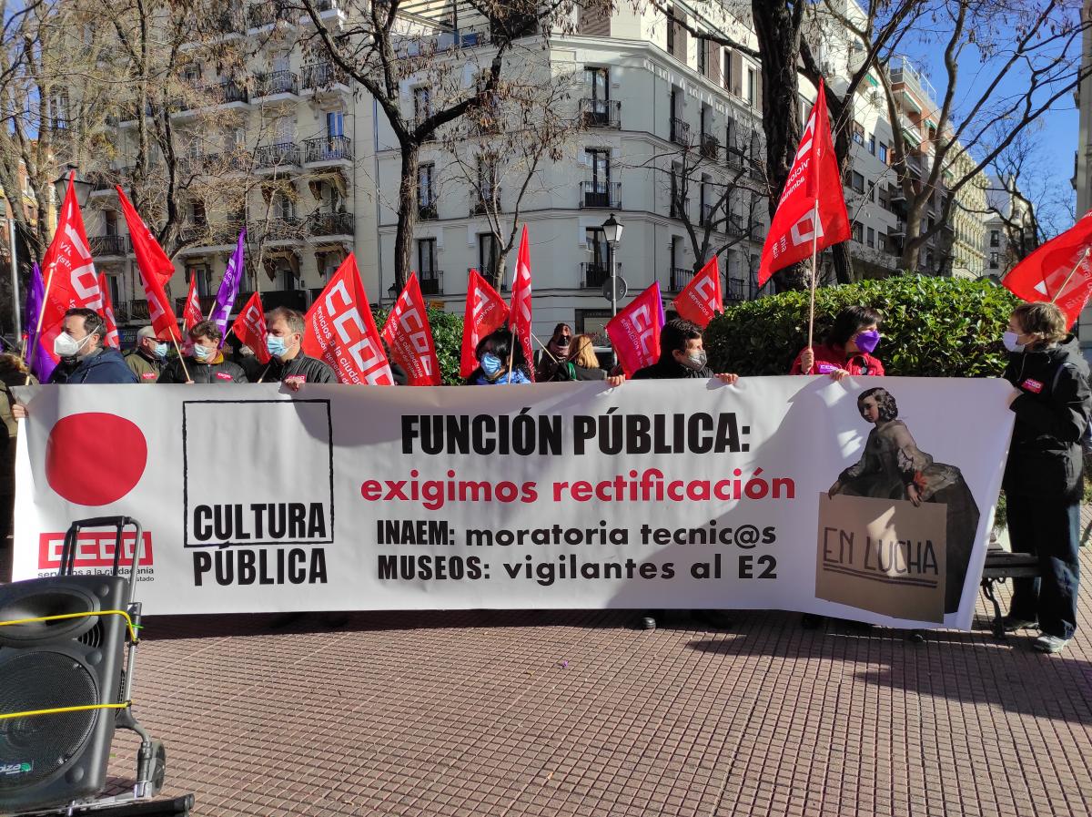 Concentracin de hoy, 27 de enero, de CCOO en las sedes de Funcin Pblica de la AGE.