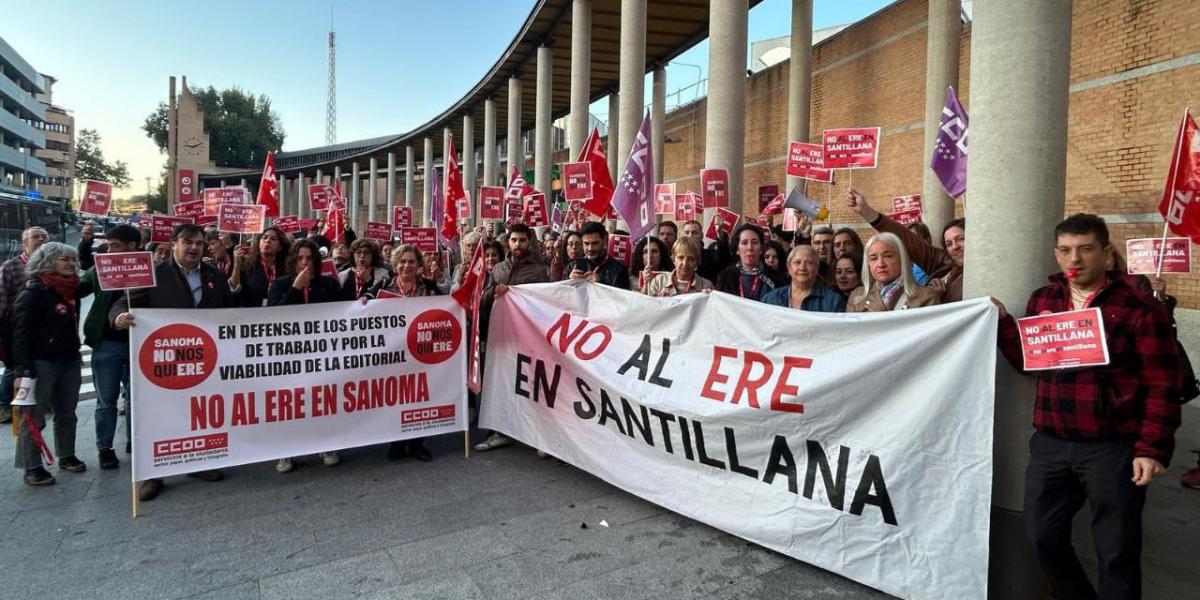 Concentracin por el ERE en Santillana