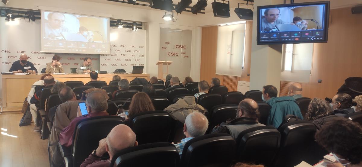 El plenario de SAE FSC-CCOO del da 6 de de abril de 2022.