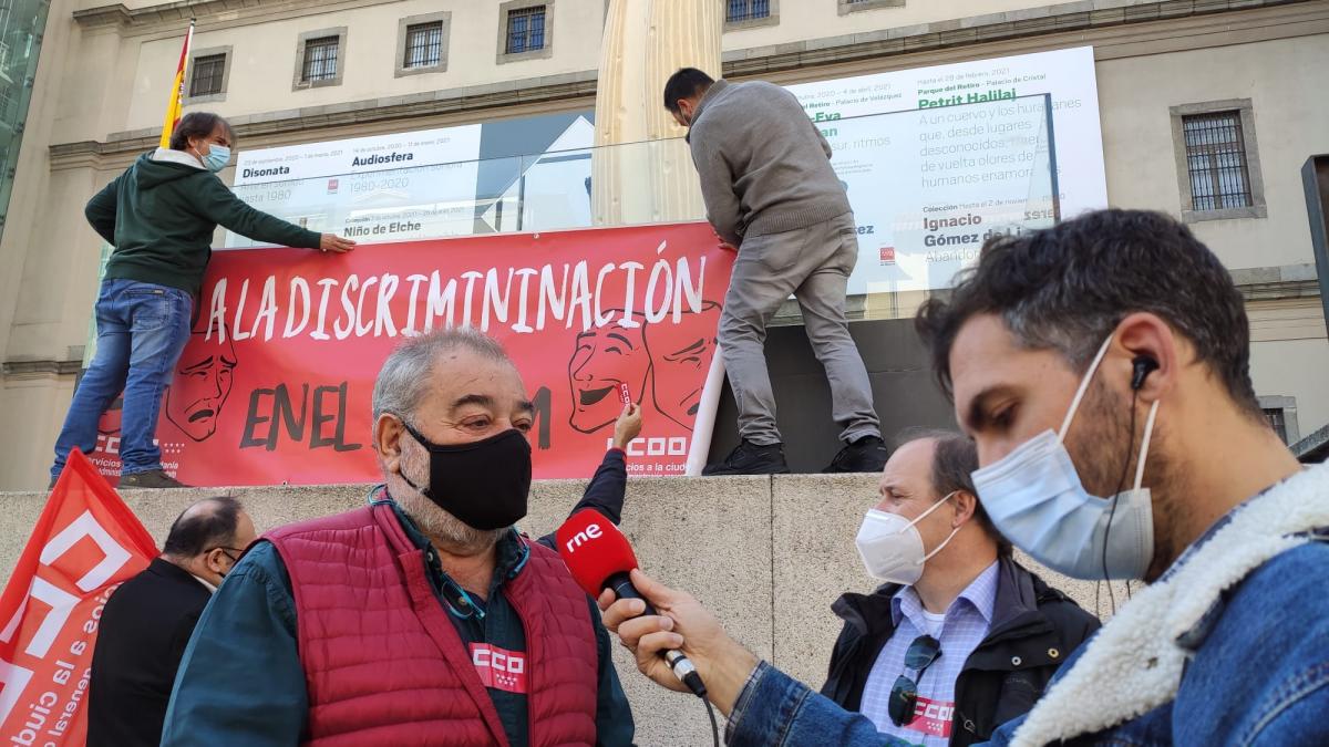 Concentracin de CCOO en el Museo Nacional Centro de Arte Reina Sofa