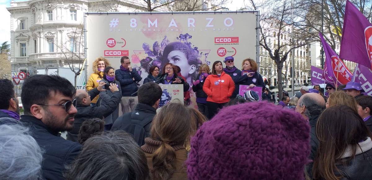 Concentracin 6M Feminismo Sindical previo al 8M