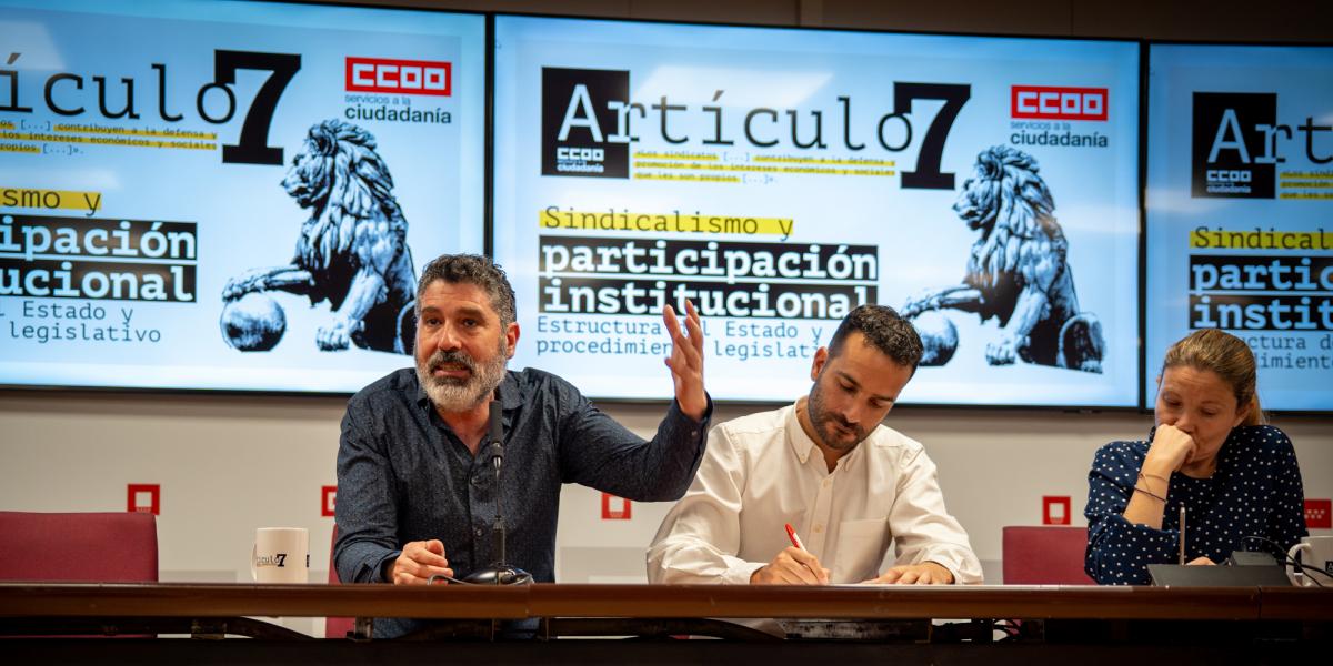 Jornada sobre sindicalismo y participación institucional. Artículo 7. Inauguración, 20 de abril de 2026