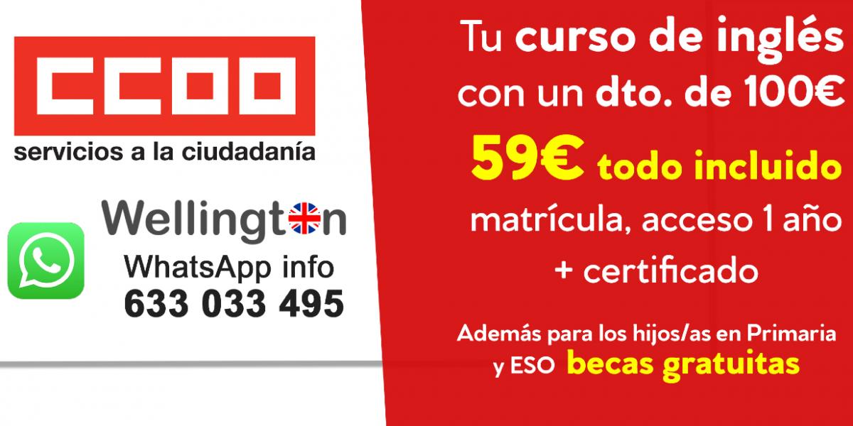 Impulsa tu inglés con FSC-CCOO y Wellington Learning International