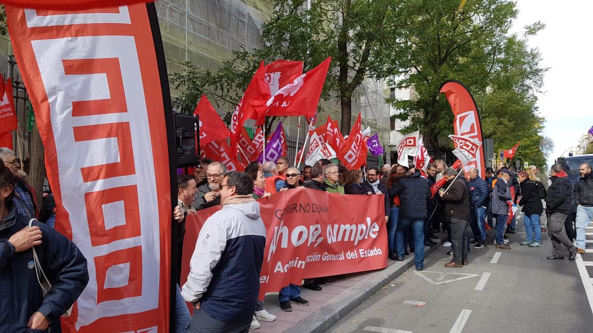 Concentracin 7N #AhoraCumple en la Secretara de Estado de Funcin Pblica
