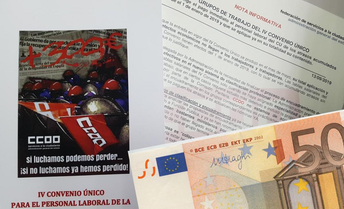 Nota informativa de CCOO y IV Convenio nico de la AGE