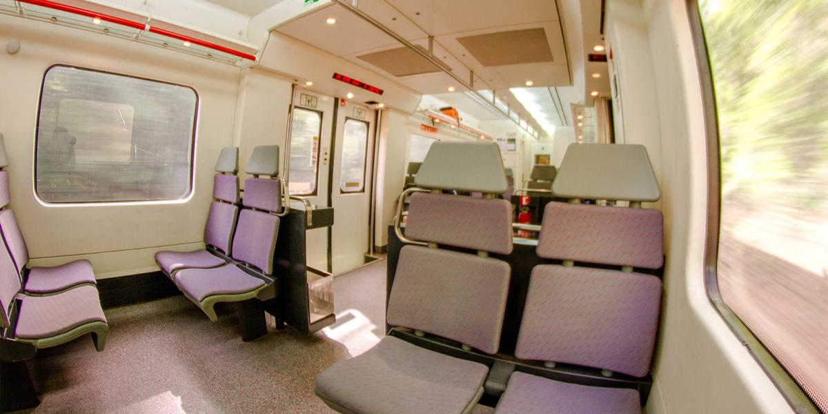 Interior de un tren