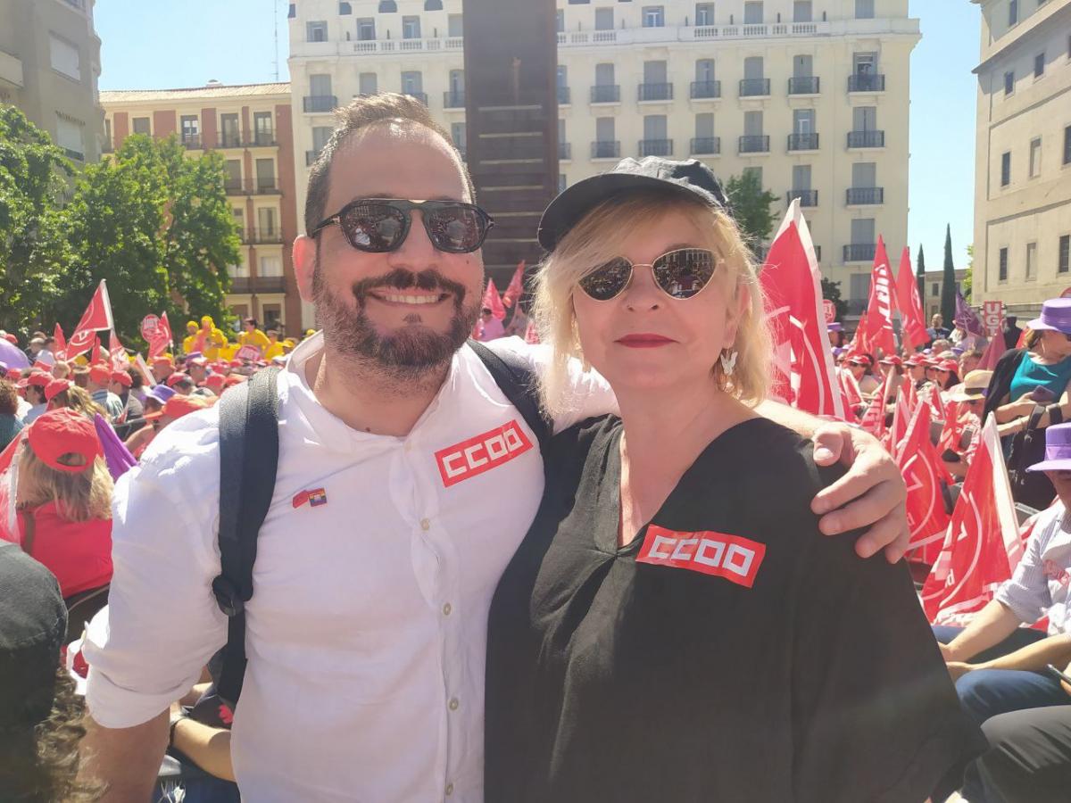 Acto en Madrid de negociadores y negociadoras laborales de CCOO y UGT #SalarioOConflicto (foto FSC)