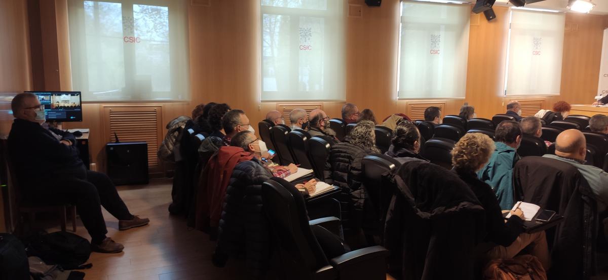 El plenario de SAE FSC-CCOO del da 6 de de abril de 2022.