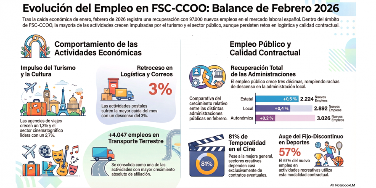 Informe de datos de afiliación a la Seguridad Social, febrero 2026
