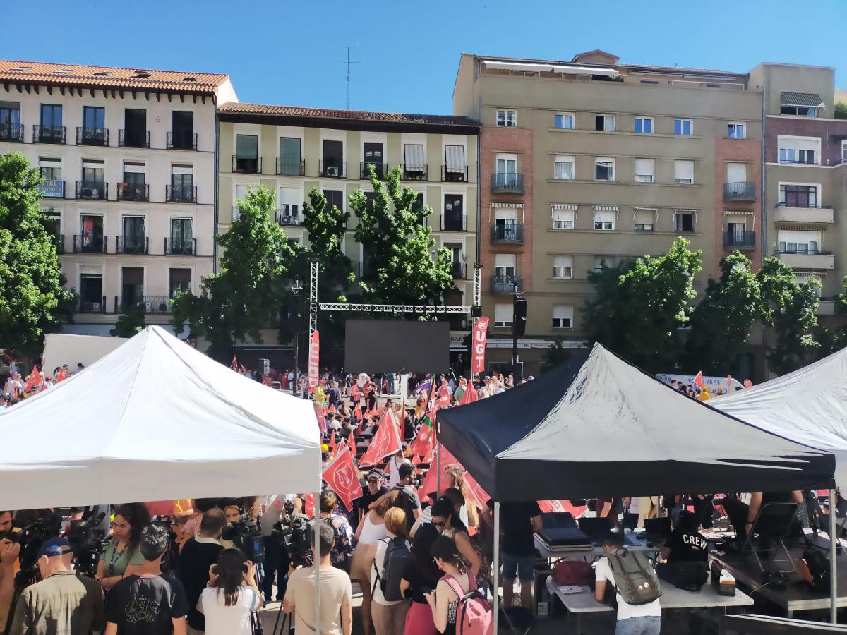 Acto en Madrid de negociadores y negociadoras laborales de CCOO y UGT #SalarioOConflicto
