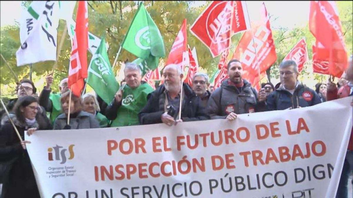 Inspeccin de Trabajo y Seguridad Social: concentracin en Madrid