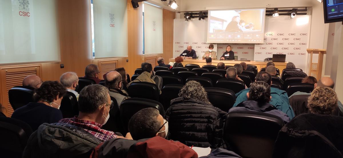 El plenario de SAE FSC-CCOO del da 6 de de abril de 2022.