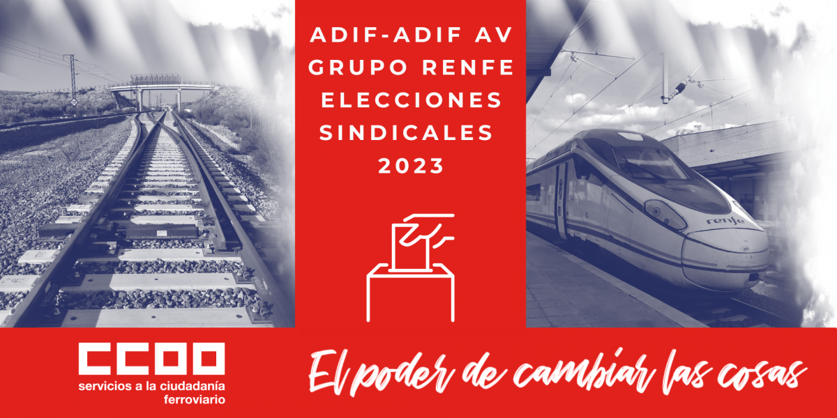 Elecciones sindicales Adif-Adif AV y Grupo Renfe 2023