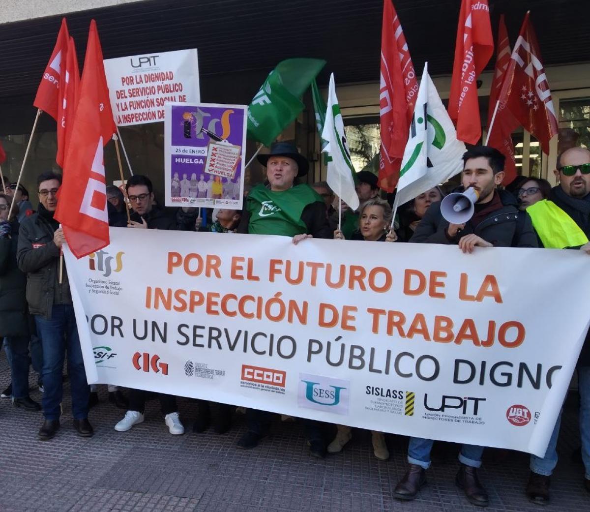 Segundo da de huelga en la Inspeccin de Trabajo y Seguridad Social