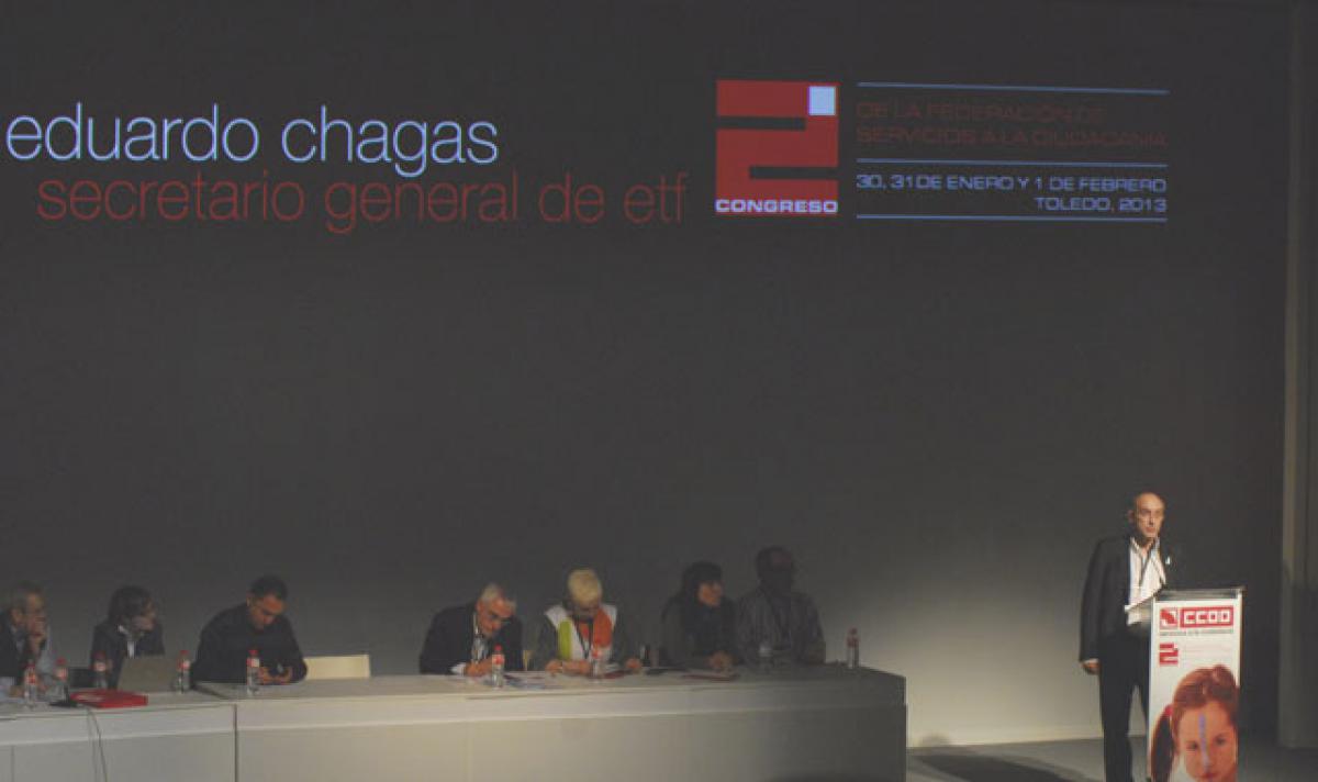 Eduardo Chagas, secretario general ETF.