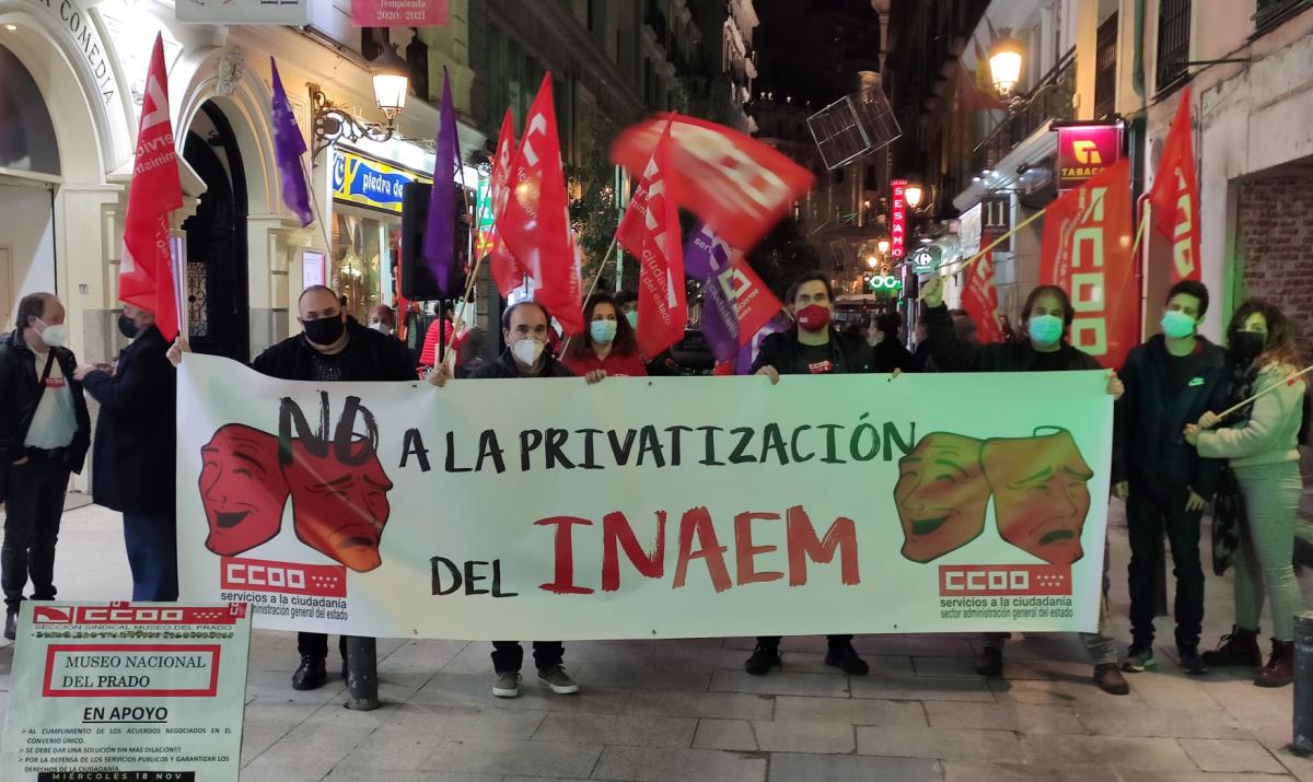Concentracin de CCOO en el Teatro de la Comedia