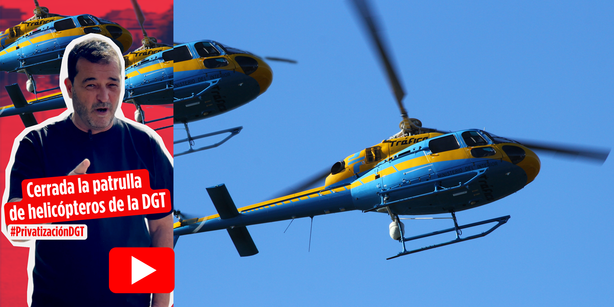 Vídeo sobre el cierre de la patrulla de helicópteros de la DGT