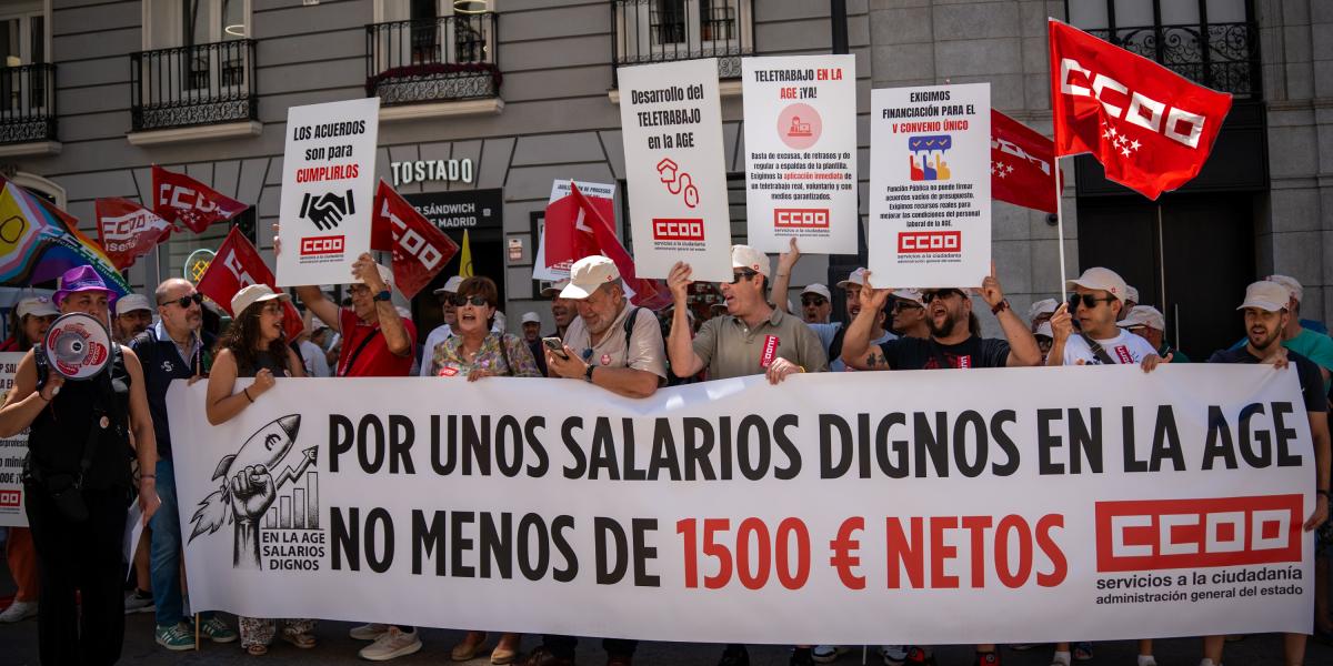 FSC-CCOO exige un salario mínimo de 1.500 euros en la Administración del Estado