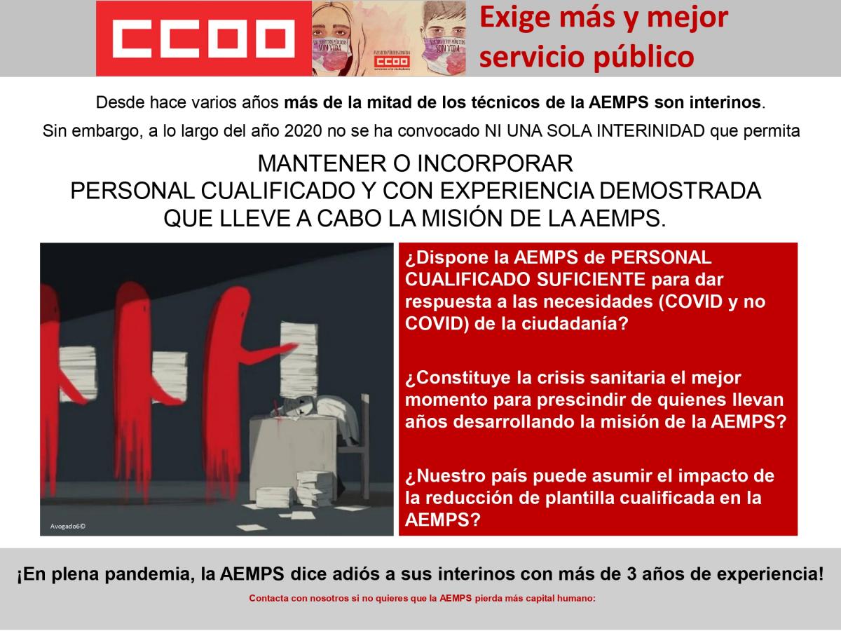 Cartel de CCOO