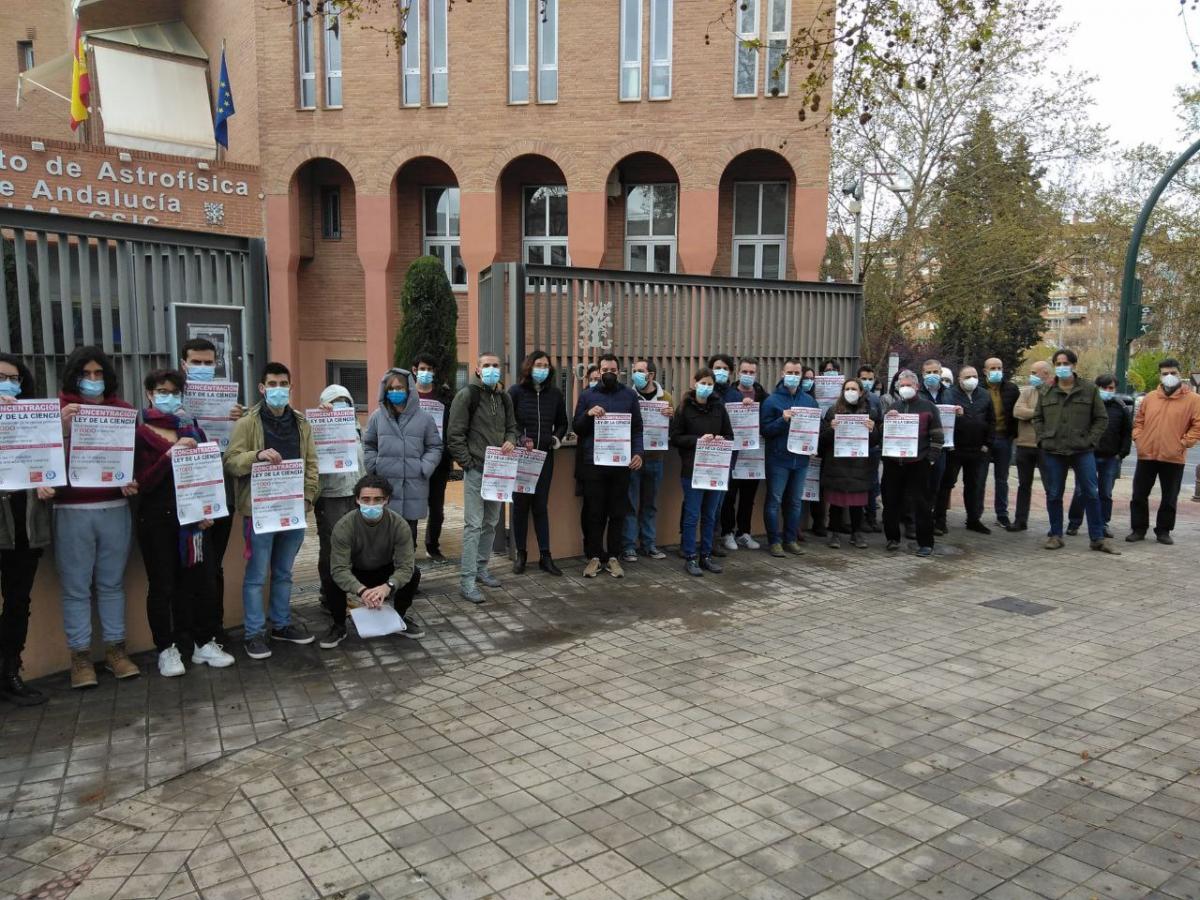 Concentraciones en el CSIC del mircoles, 6 de abril de 2022.