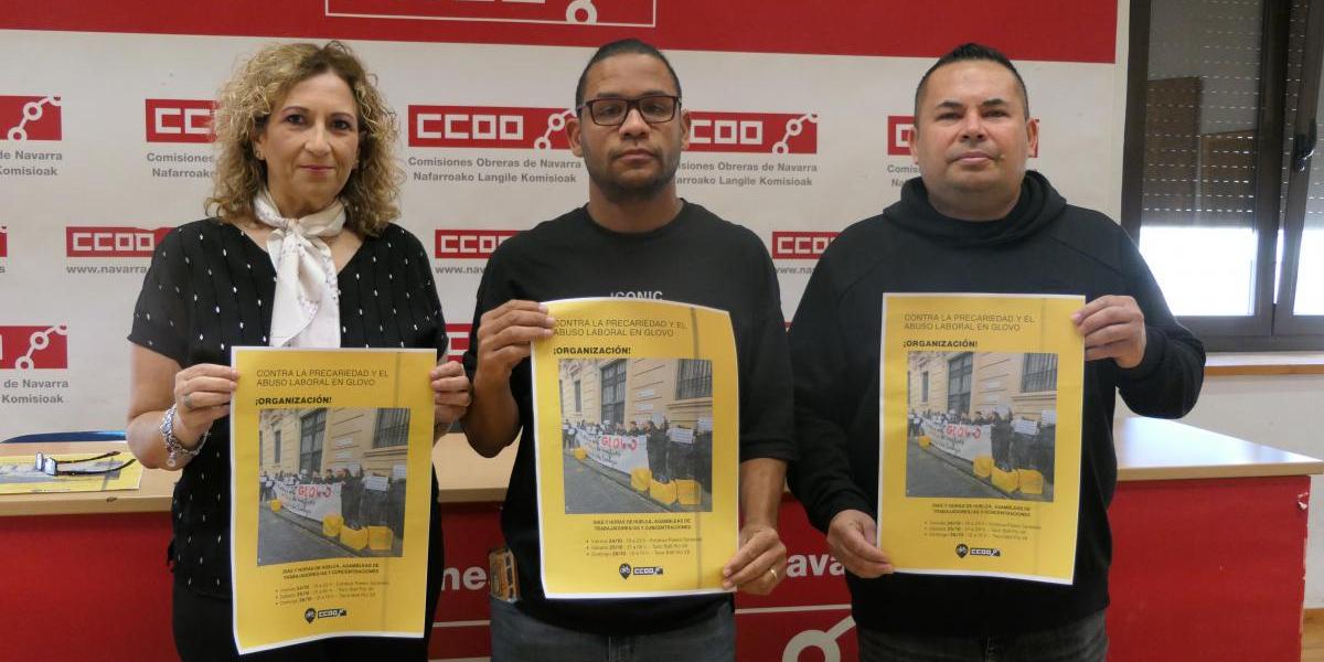 El comité de empresa de Glovo convoca paros parciales en Pamplona para reclamar condiciones laborales dignas
