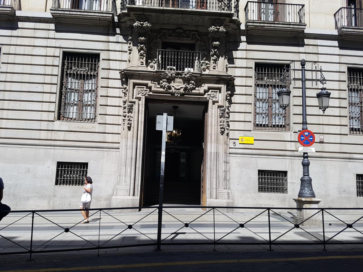 Sede del Ministerio de Hacienda en Madrid