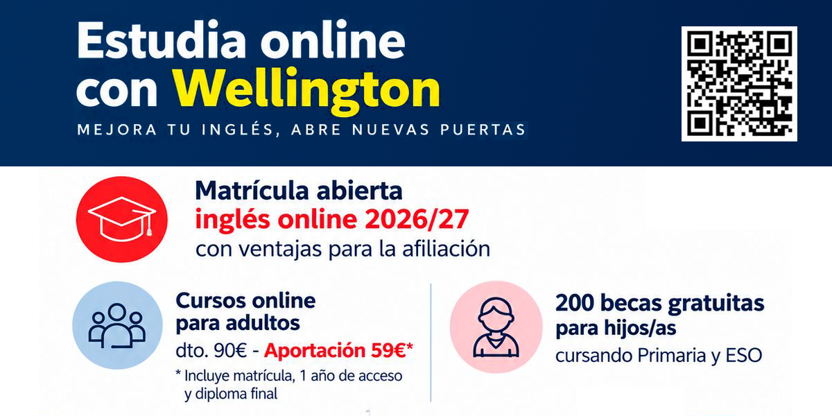 Impulsa tu inglés con FSC-CCOO y Wellington Learning International