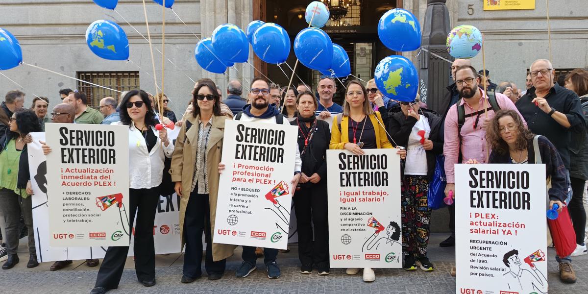 Concentración del personal del Servicio Exterior, el 24 de septiembre en Madrid, para denunciar su situación de precariedad crónica