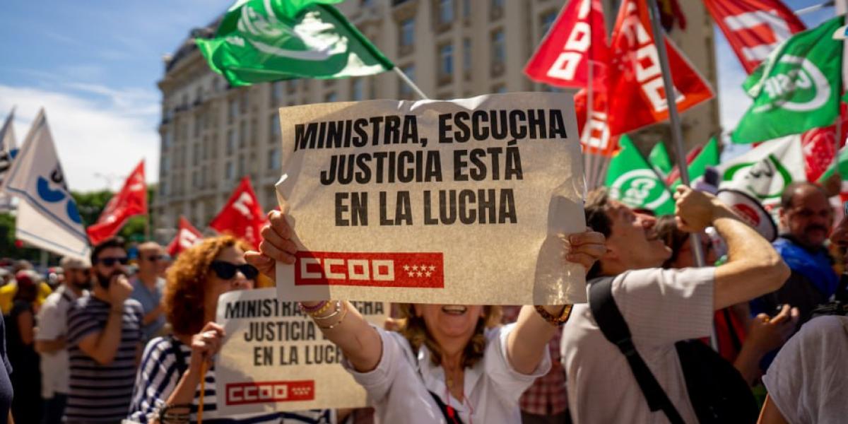 Habrá huelga indefinida en la Justicia a partir del 22 de mayo si el Gobierno no hace una oferta económica