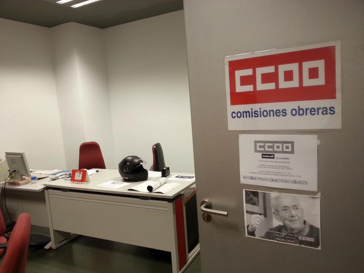 Local sindical de CCOO en el INE