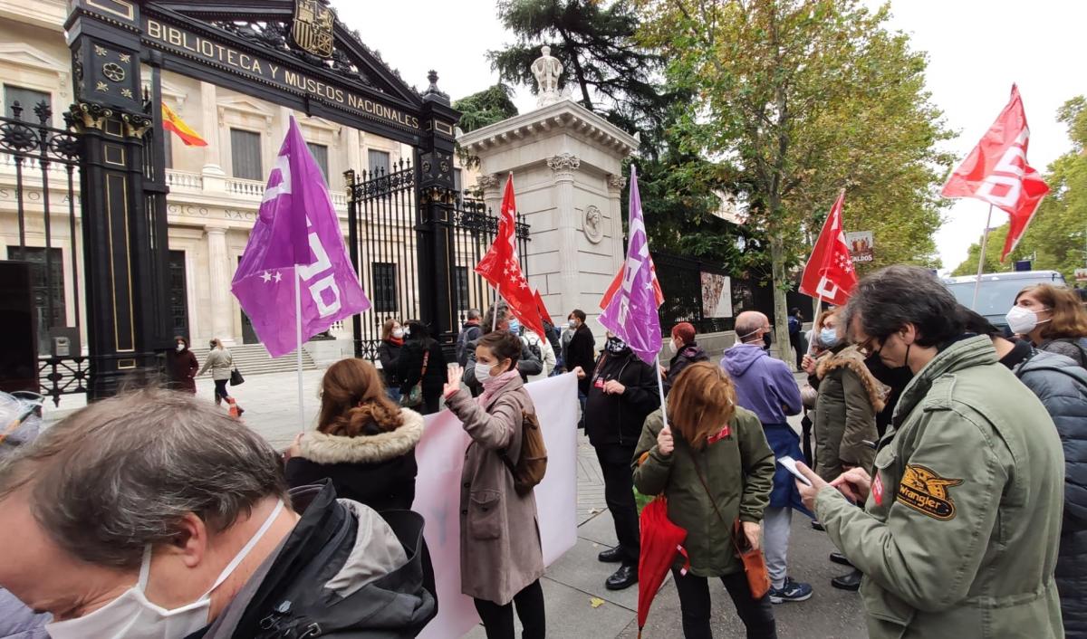 Concentracin de CCOO en el Museo Arqueolgico Nacional