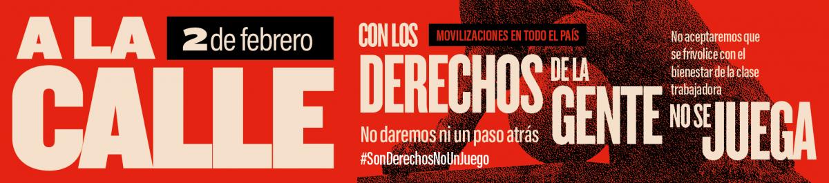 CCOO y UGT convocan movilizaciones por la anulacin de las medidas sociales que PP, VOX y Junts rechazaron ayer en el Congreso